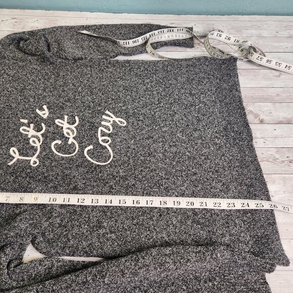 Marled 'Let's Get Cozy' Hooded Sweater Size Small - Picture 7 of 8